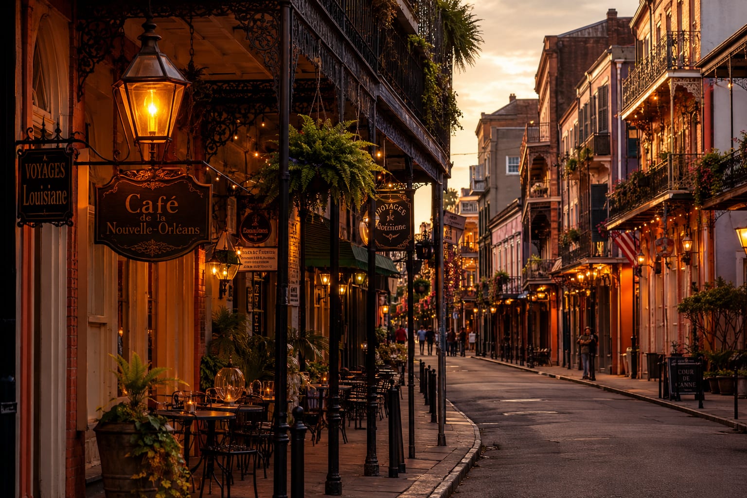 The French Quarter in New Orleans — francophone Louisiana
